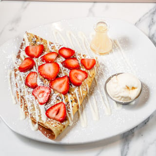 Strawberry Hazelnut Crepe
