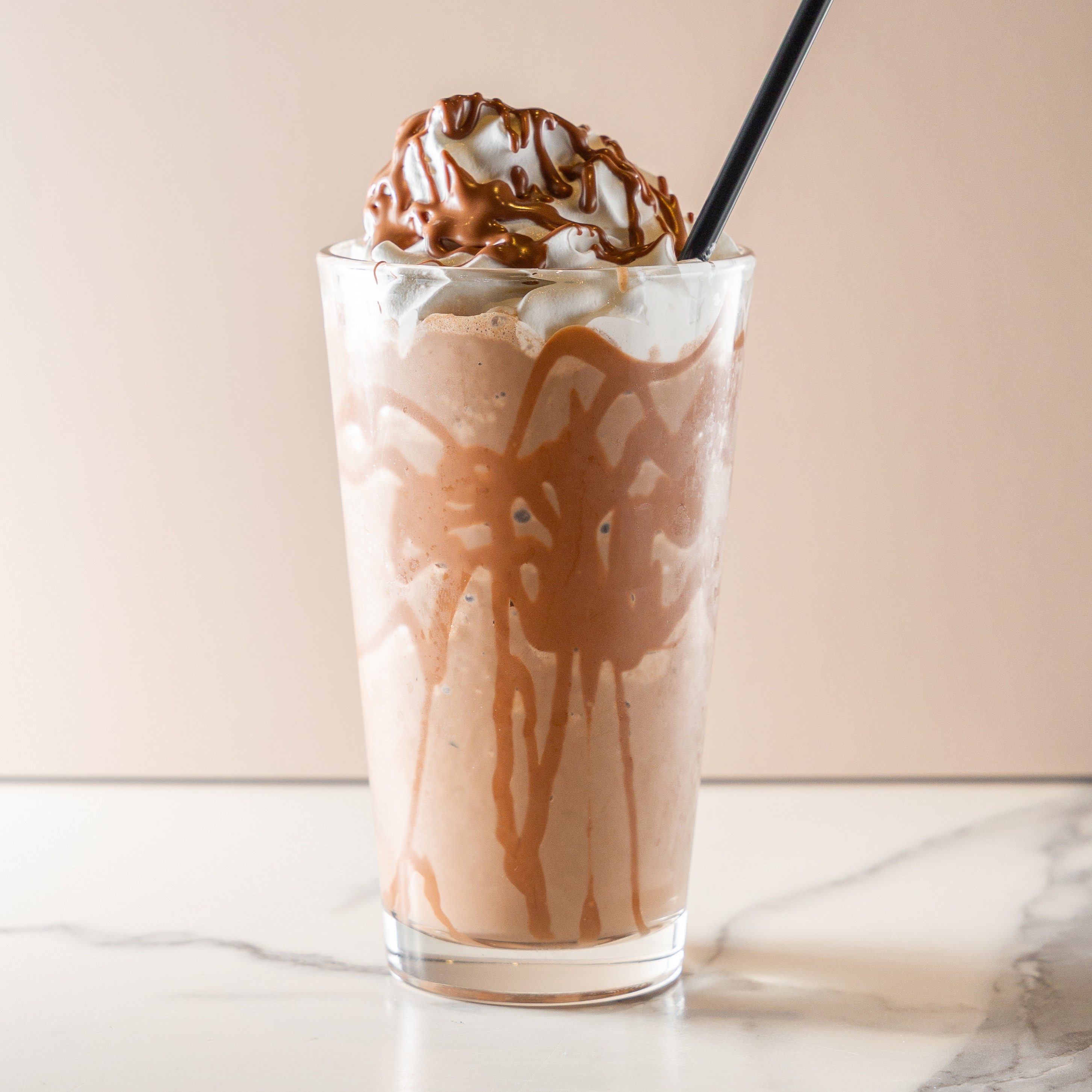 Frozen Italian Thick Hot Chocolate.